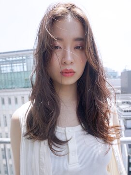アルバム 銀座(ALBUM GINZA) ナチュラルカール_ココアブラウンフリンジウェーブ_7977