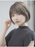 前髪あり大人ショートボブ20代30代40代【AIN.表参道】川原大地