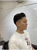 かき上げヘアショートレイアーくせ毛風パーマコンマヘアS17