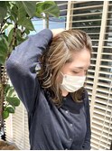 武蔵小杉大人可愛い脱白髪染めハイライト外国人風カラー2022人気