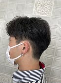 刈り上げセンターパート