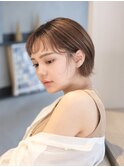 オン眉/前髪パーマ/ウルフマッシュ/インナーカラー/本牧