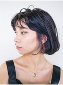 大人リュクスAラインボブ/インナーカラー/ベビーバング