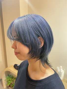 ソアレ(soare) 【竹嶋Style】ウルフレイヤー×ネイビーブルーカラー