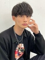 アーリー(Ali'i)&nbsp;ソフトツイストパーマツーブロックマッシュ束感ショートマメンズ