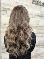 ヘアーメイクサロン プラスチッタ(hair make salon plus citta') バレイヤージュ＋ハイライトで艶髪☆