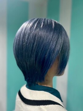 マティーナ ヘアー 池袋(Matina hair) 【ショートボブ×ブルーカラー】20代30代40代50代