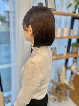 ジーナ 福岡千早(Zina) 《Zina千早》髪質改善/艶髪/縮毛矯正/切りっぱなしボブ/韓国/