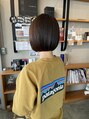 グラフィカ(GRAFICA) 人気のミニボブ^ ^ぷつっと感が可愛いです◎