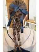 【Miyuki】ツインポニーテール×結婚式参列ヘアセット