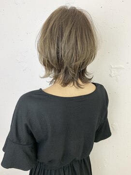 ダブルトーキョー シブヤ(W-TOKYO SHIBUYA) ネオウルフ×ミルクティハイライトボブウルフ ウルフカット