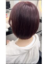 ルノン シェリー(LUNON cheliy)&nbsp;ワインレッド/ダブルカラー/ハイトーン