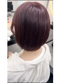 ワインレッド/ダブルカラー/ハイトーン