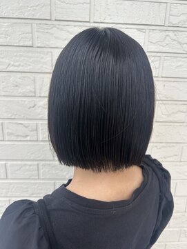 アンジュ 篠ノ井店(ange) ミニボブ×オリーブグレー