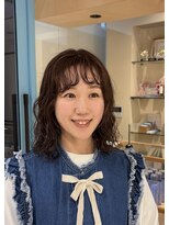 シアン 栄店(CYAN.)&nbsp;前髪もくるっとボブパーマ