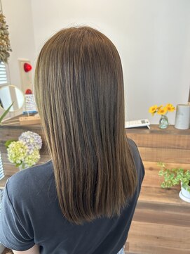 ミレナ(Milena) 明るめのオリーブカラー【辻堂/辻堂美容室/オリーブカラー】