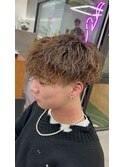 刈り上げマッシュ×波巻きスパイラル