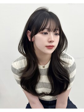 アマトウキョウスマートサロン(AMA TOKYO×Smart Salon) 韓国ヘア　レイヤーカット　顔まわり