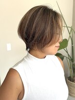 ルシードスタイルサワ(LUCIDO STYLE sawa)&nbsp;大人可愛い◎ハイライトカラー×ショートボブ