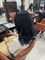 ウィーブ 成田店(Weve)&nbsp;くびれヘア/アプリコットオレンジ/ハイライトカラー/縮毛矯正