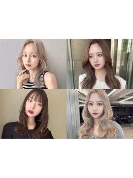 韓国っぽレイヤーならここ！ミディアムもロングも小顔魅せカットが人気◎【名駅/ブリーチ/ダブルカラー】