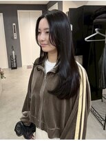 ソワンドゥブレスシエン 堀江店(soin de brace CIEN)&nbsp;韓国前髪顔周りロング×レイヤーグレージュ[堀江/髪質改善]