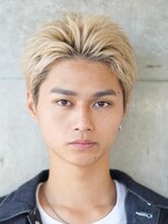 サンクプロジェクト(cinq PROJECT)&nbsp;メンズブリーチカラーミルクティーベージュカラーダブルカラー