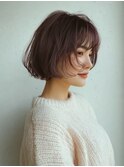 くせ毛活かしボブ×動きのある大人ナチュラル[西宮北口]