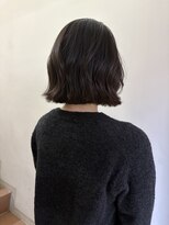 サンク 原宿 表参道(cinq) ミディアムボブ長め外国人風オリーブベージュヘーゼルベージュ