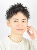 スパイキーショートツイストアップバングピンパーマｎ