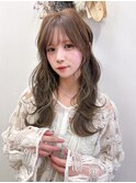 大分レイヤーカット オリーブベージュ 大分韓国ヘア