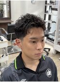 まとまる刈り上げテーパーショートパーマ[池袋/メンズ]