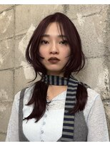 メゾンマイル 恵比寿(maison mile)&nbsp;レイヤーカット×深めボルドーカラー[恵比寿駅/レイヤーカット]