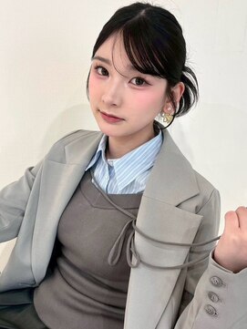 アモレット 天文館店(amoretto) カチモリヘア お団子ヘア ヘアアレンジ 20代 前髪 顔周りカット