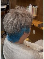 ヘアーサロン アトリエ(Hair salon ATORIE)&nbsp;メンズウルフブリーチカラーツートンカラー
