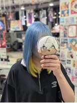 トーキョー オタクヘアー(TOKYO OTAKU HAIR) にじさんじ イブラヒム/推しカラー/インナーカラー/水色/黄色