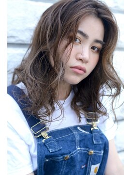 ミラバイグリーン(Mira by green) Ｍｉｒａ　『ｓｕｍｍｅｒ　ｃｕｒｌ』　グレージュ♪