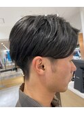 センターパート メンズカット