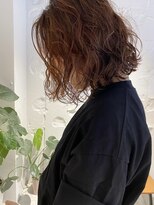 コフィー バイ メルト 吉祥寺(cofy by melt)&nbsp;【三ツ井純】ピンクブラウン ハードパーマ くしゃっとボブパーマ