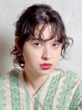 ブルー(BLUE) パーマアレンジ