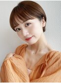 【沢津橋】まるみショート/オレンジベージュ