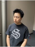 ハイライト波巻きマッシュアップバング束感ショート99