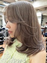 サイン 渋谷(SIGN)&nbsp;レイヤーカットイヤリングカラーインナーカラーケアブリーチ