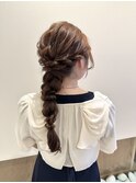 編みおろしヘア♪yu