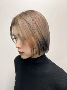 リーホリエ(Lee Horie) ブラック裾カラー　【MOMOKA】