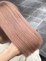 ペレ 栄店(PELE)&nbsp;デザインカラー/レイヤーカット/ウェットヘア/オリーブベージュ