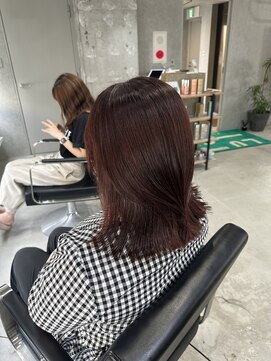 ラック(LUCK) レイヤーぱっつん前髪ステップボーンカットシルキー船橋/韓国