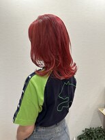 ウニレ バイ センス(unire by sense)&nbsp;【ブリーチ１回】レイヤーカット×レッドカラー/飾磨/姫路