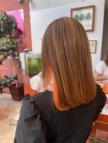 エイムコーゾー美容室(AiM KOZO) 【40代・50代】インナーオレンジ/加藤大樹