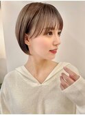 小顔大人ショート×顔まわりレイヤー×美髪[横浜駅]